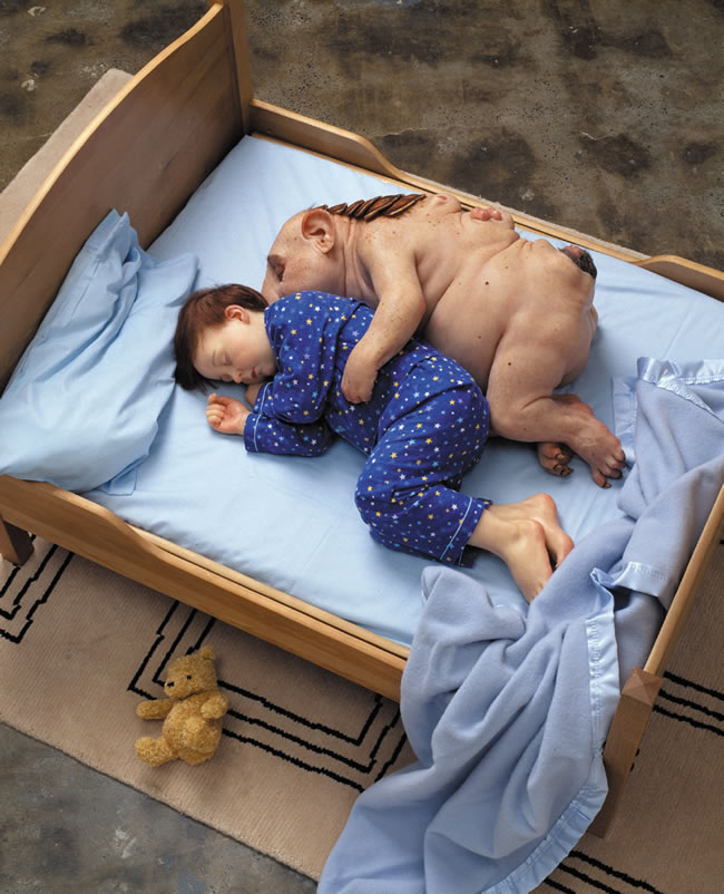 Patricia Piccinini hyper realists sculptures